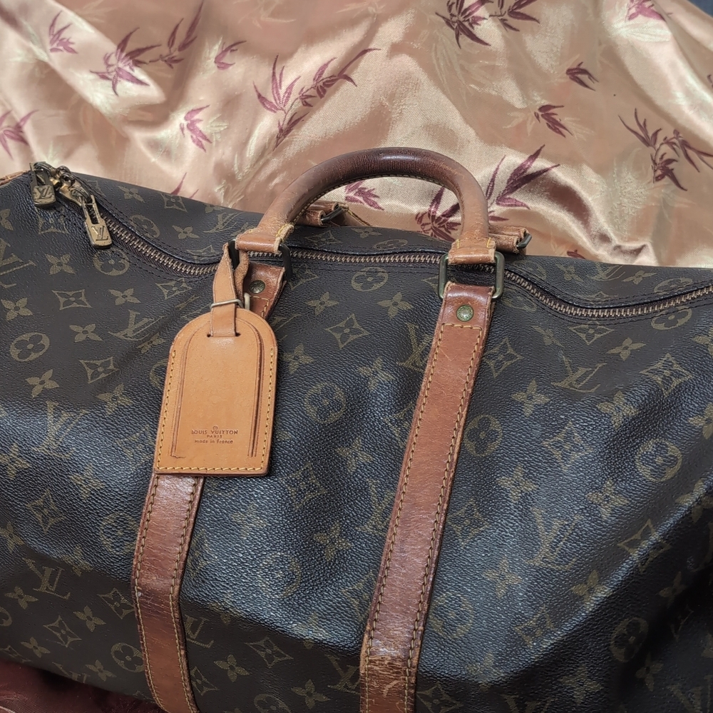 Louis Vuitton Brown Monogram Keepall 45